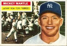 1956 Topps mickey mantle card