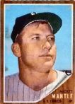 1962 Topps Mantle card